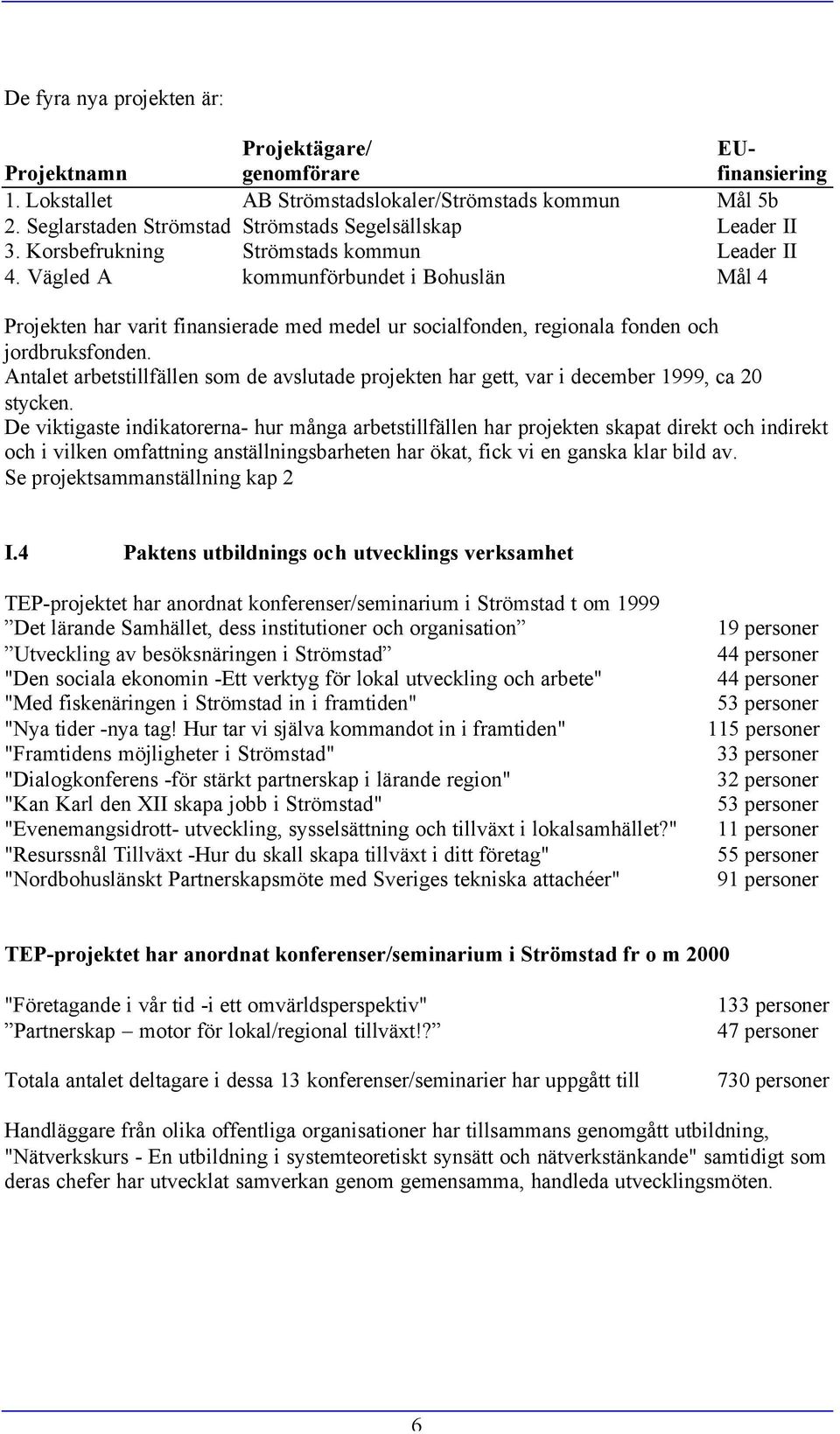 Vägled A kommunförbundet i Bohuslän Mål 4 Projekten har varit finansierade med medel ur socialfonden, regionala fonden och jordbruksfonden.