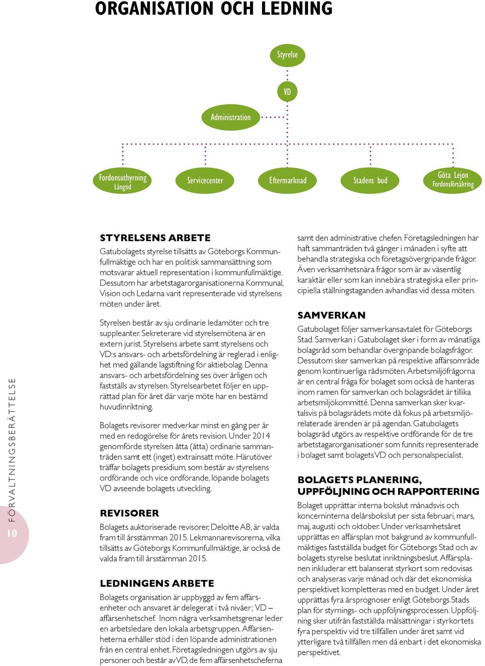 Dessutom har arbetstagarorganisationerna Kommunal, Vision och Ledarna varit representerade vid styrelsens möten under året. Styrelsen består av sju ordinarie ledamöter och tre suppleanter.