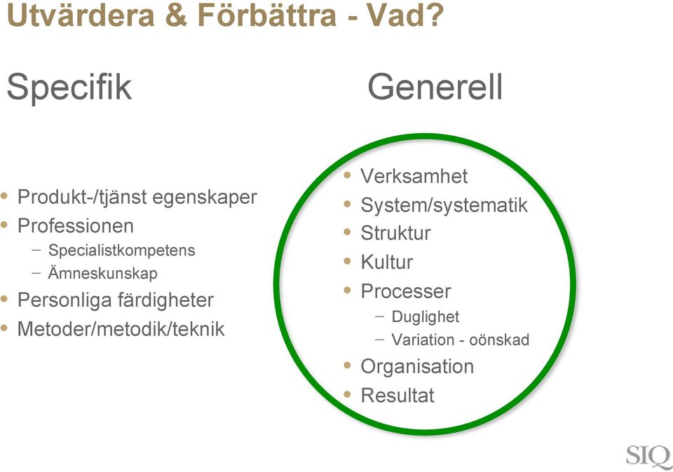 Specialistkompetens Ämneskunskap Personliga färdigheter