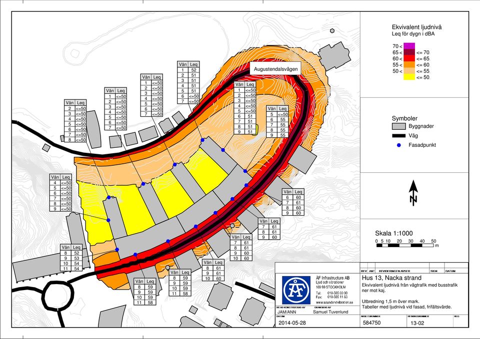 59 11 58 8 59 9 59 10 59 11 58 8 61 9 61 10 60 7 61 8 61 9 60 10 60 7 61 8 61 9 60 JAM/ANN Samuel Tuvenlund Skala 1:1000 0 5 10 20 30 40 50 m Hus 13, Nacka