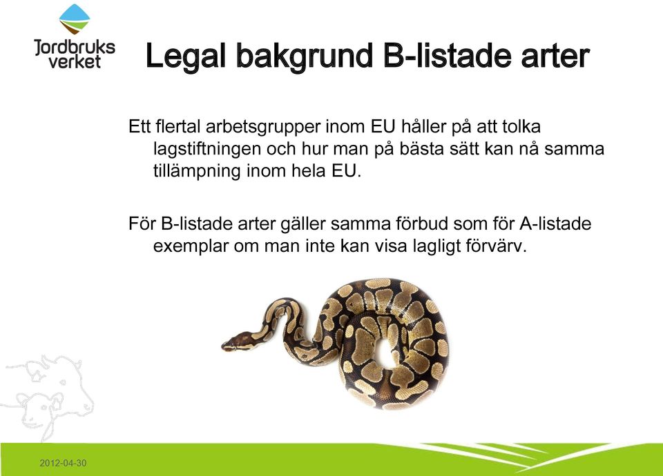 samma tillämpning inom hela EU.