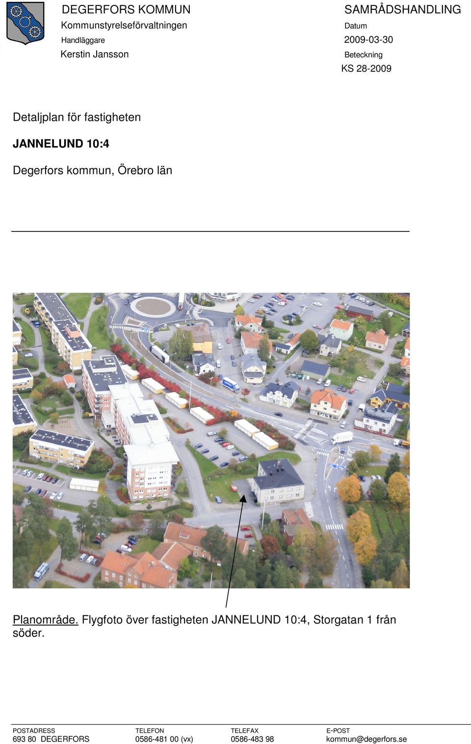 kommun, Örebro län Planområde.