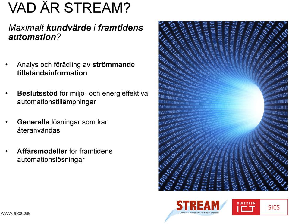 för miljö- och energieffektiva automationstillämpningar Generella