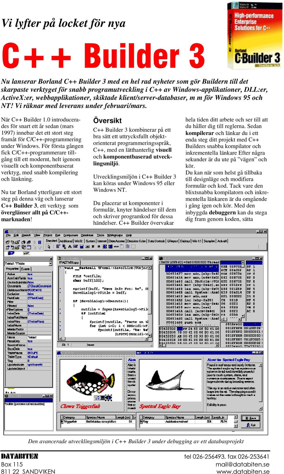 0 introducerades för snart ett år sedan (mars 1997) innebar det ett stort steg framåt för C/C++-programmering under Windows.