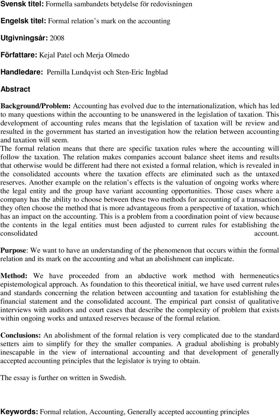 legislation of taxation.