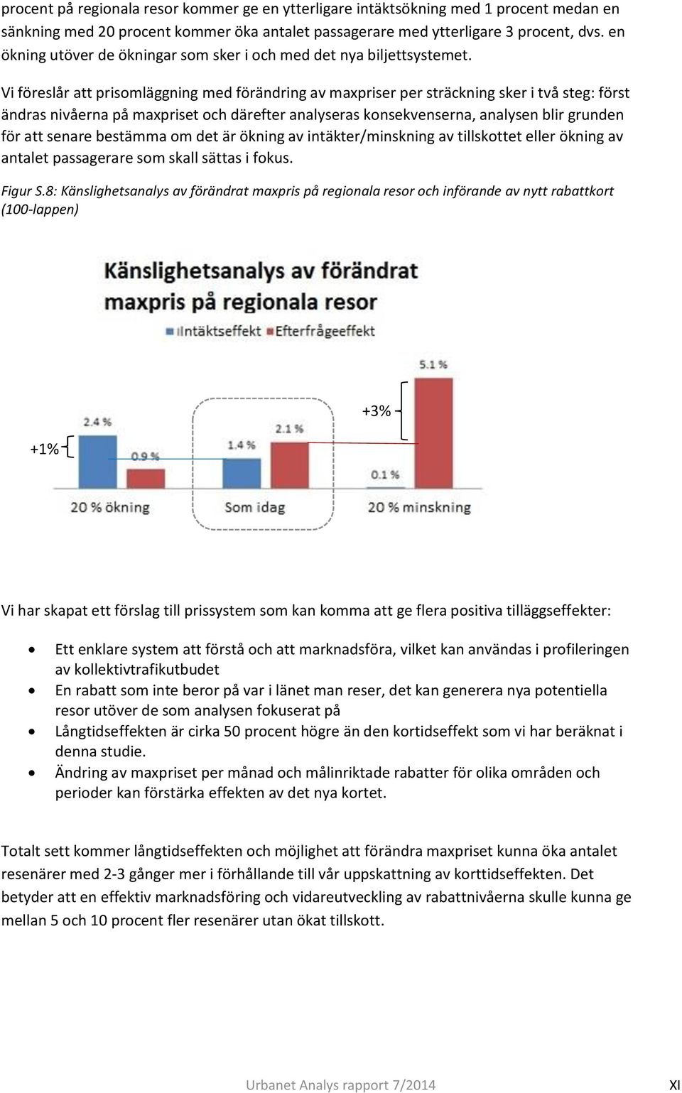 Vi föreslår att prisomläggning med förändring av maxpriser per sträckning sker i två steg: först ändras nivåerna på maxpriset och därefter analyseras konsekvenserna, analysen blir grunden för att