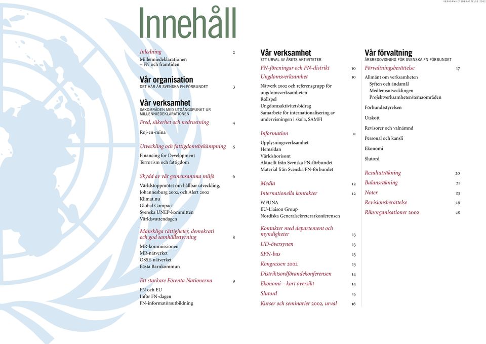 miljö 6 Världstoppmötet om hållbar utveckling, Johannesburg 2002, och Alert 2002 Klimat.