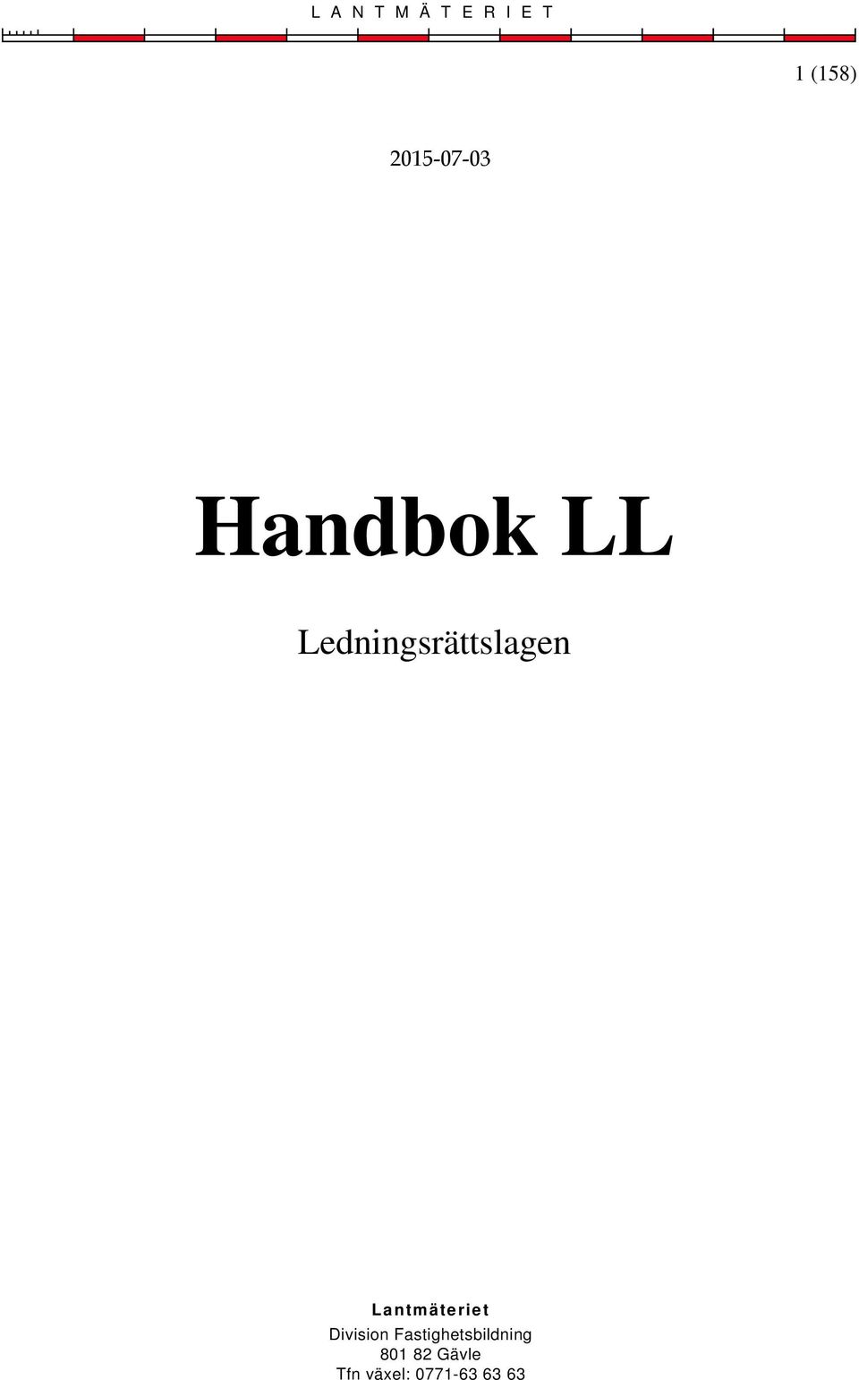 Ledningsrättslagen Lantmäteriet