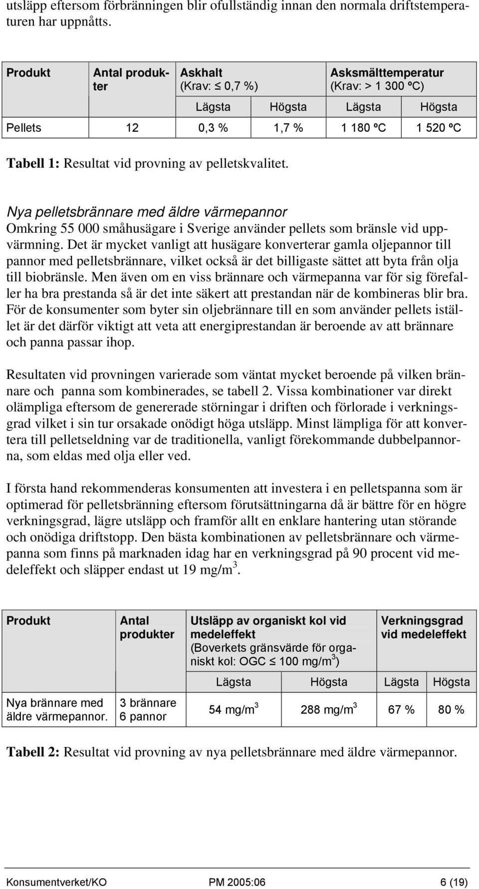 pelletskvalitet. Nya pelletsbrännare med äldre värmepannor Omkring 55 000 småhusägare i Sverige använder pellets som bränsle vid uppvärmning.