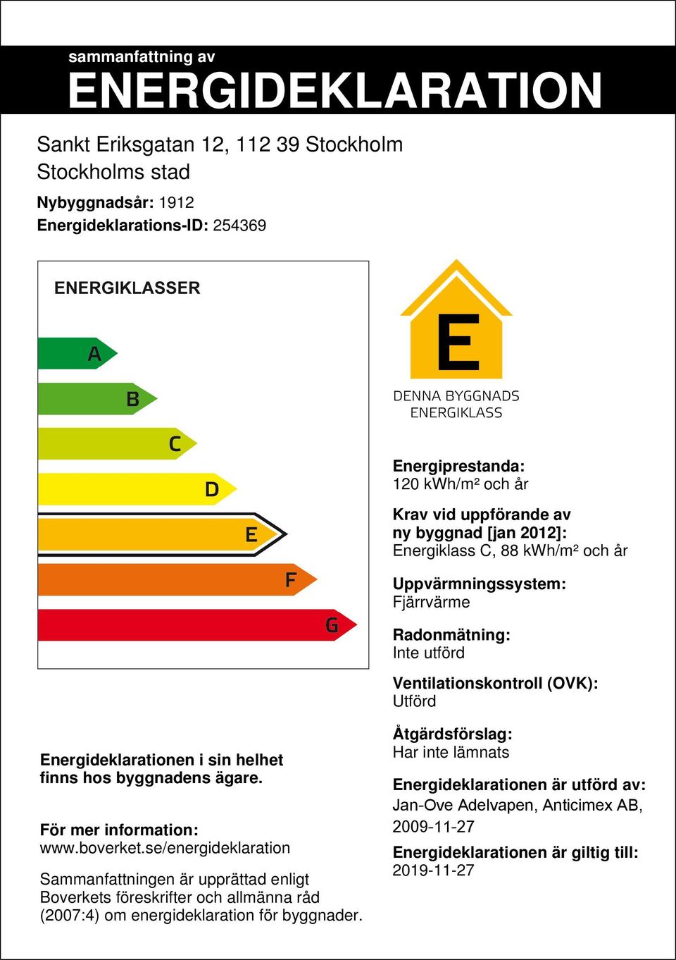 finns hos byggnadens ägare. För mer information: www.boverket.