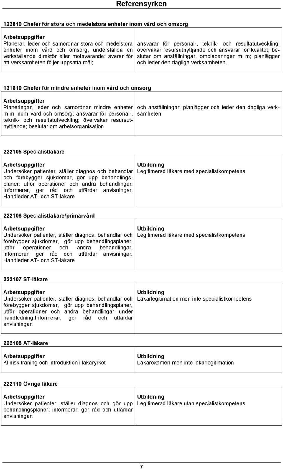 anställningar, omplaceringar m m; planlägger och leder den dagliga verksamheten.