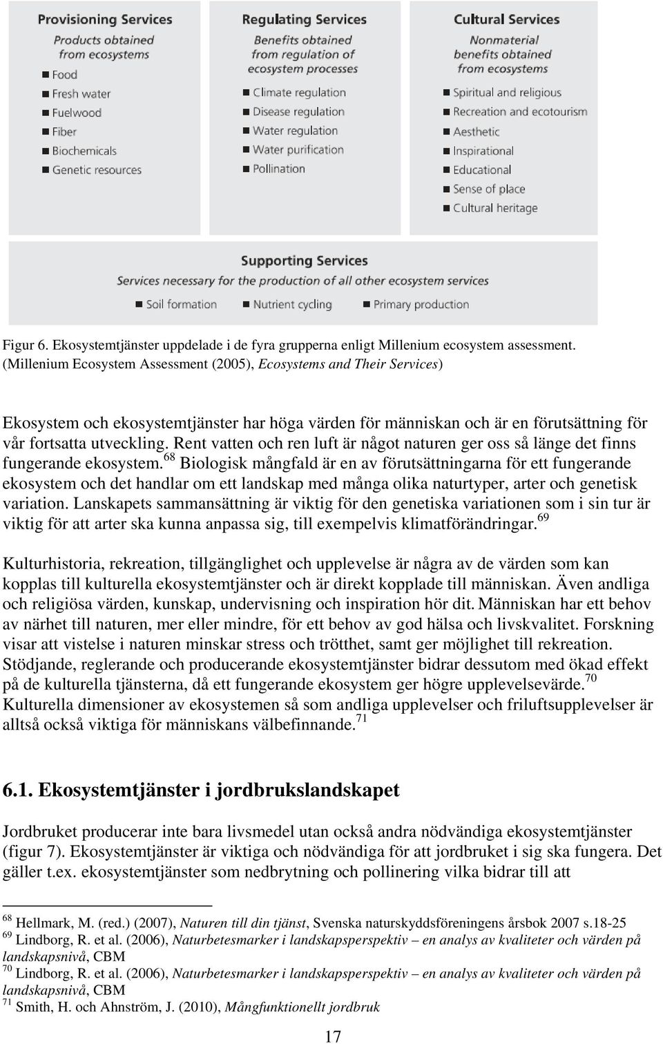 Rent vatten och ren luft är något naturen ger oss så länge det finns fungerande ekosystem.