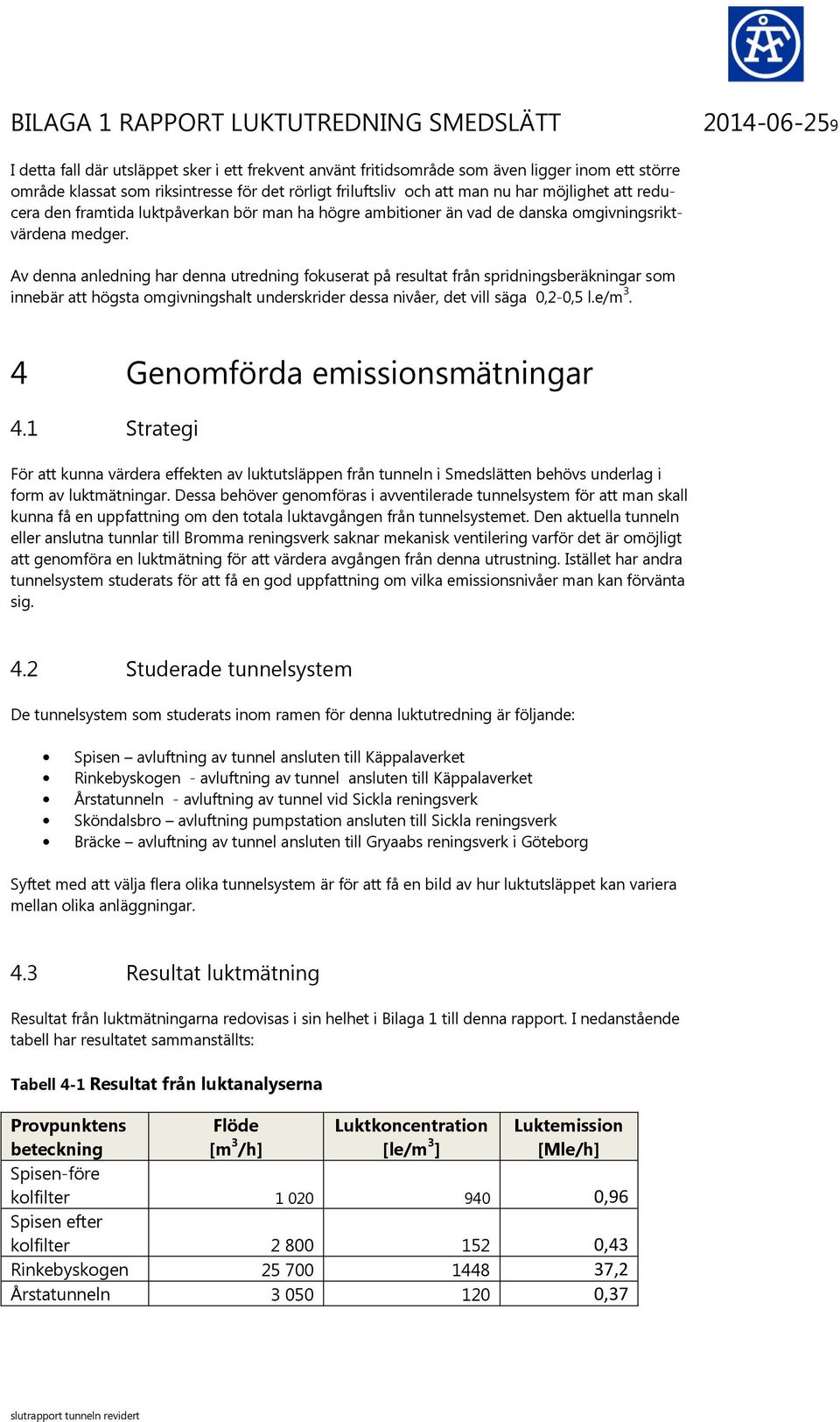 Av denna anledning har denna utredning fokuserat på resultat från spridningsberäkningar som innebär att högsta omgivningshalt underskrider dessa nivåer, det vill säga 0,2-0,5 l.e/m 3.