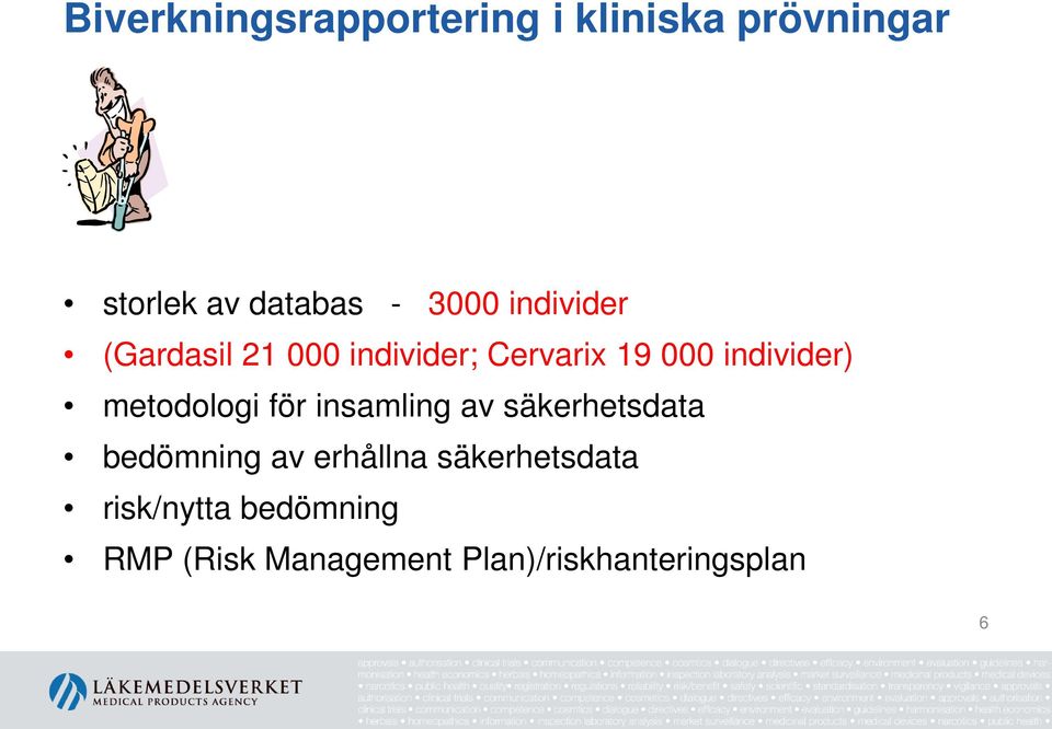 metodologi för insamling av säkerhetsdata bedömning av erhållna