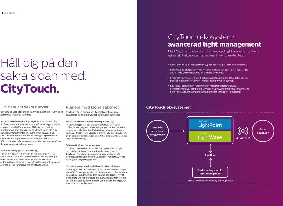 för hantering av data och underhåll. LightWave är ett fjärrstyrningssystem som fungerar som kontrollcenter för anpassning och övervakning av offentlig belysning.