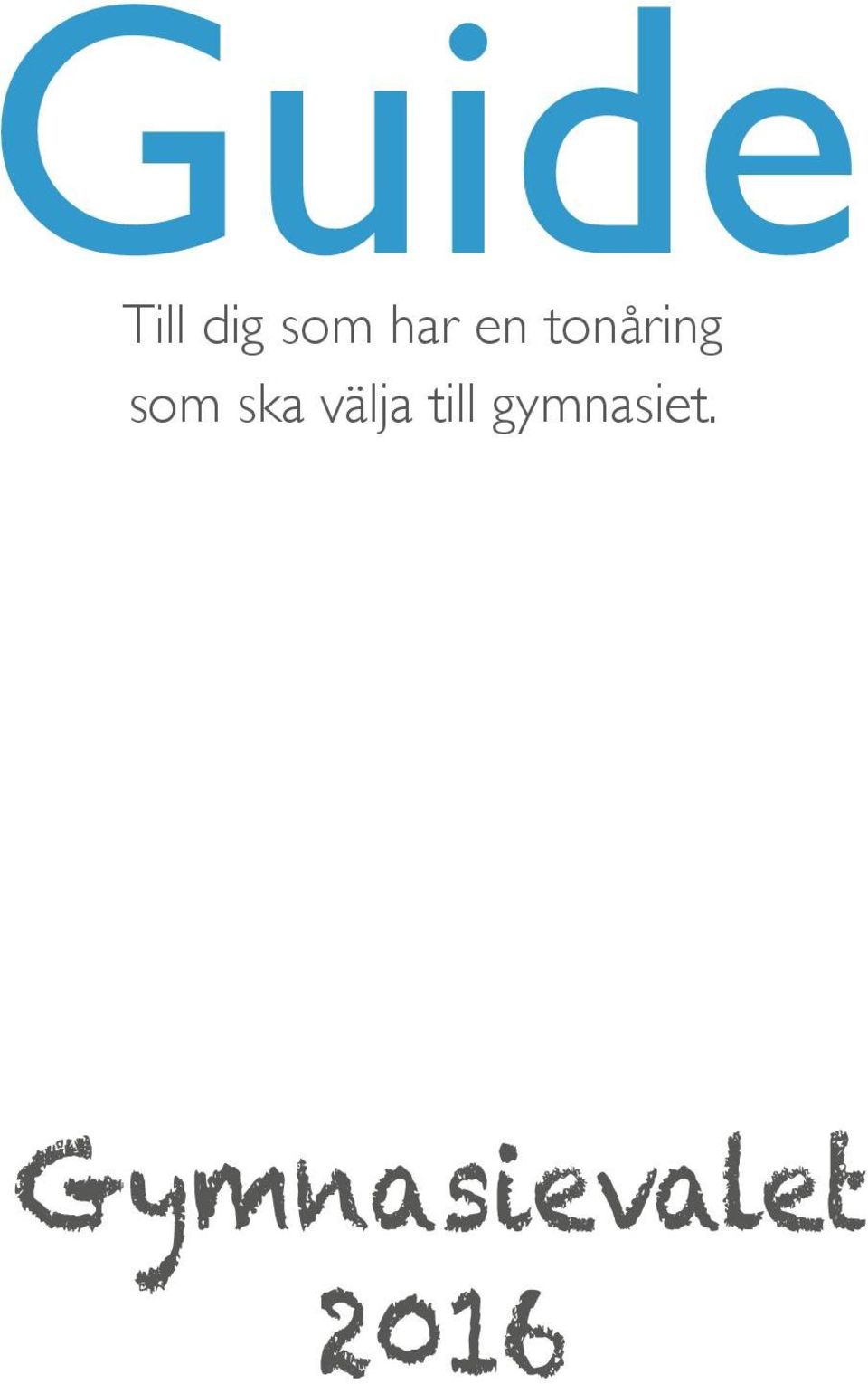 tonåring som