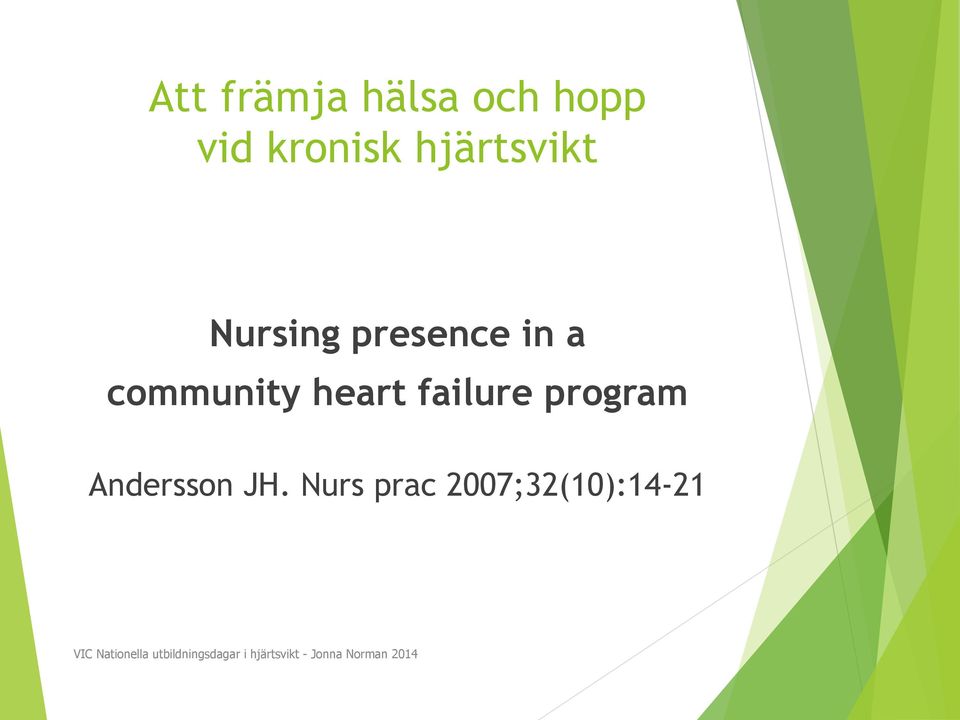 program Andersson JH.