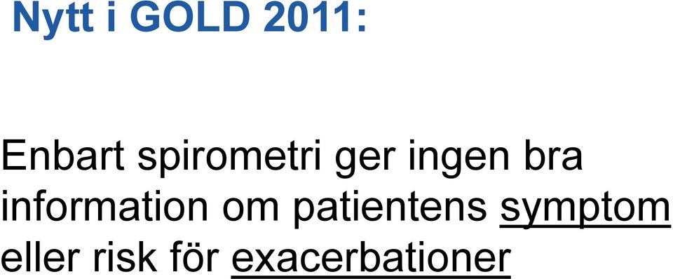 information om patientens