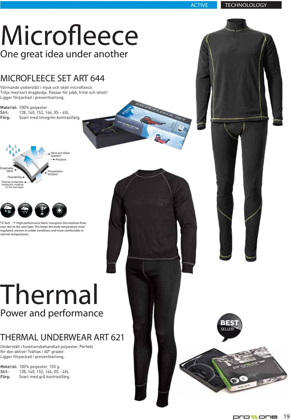 Pris: 249:- TX Tech TM High performance fabric transports the moisture from your skin to the next layer.