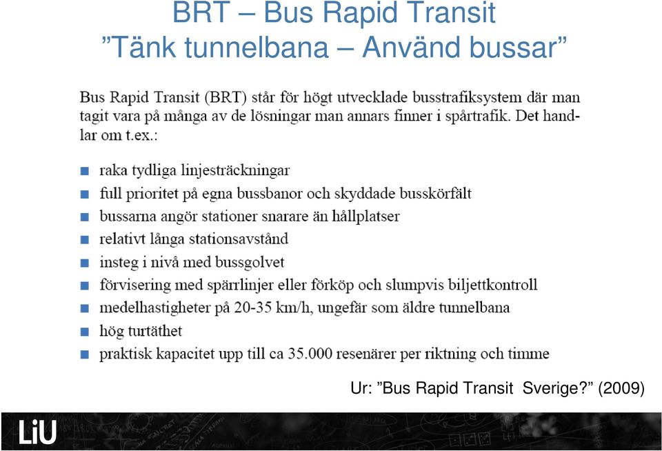 bussar Ur: Bus Rapid