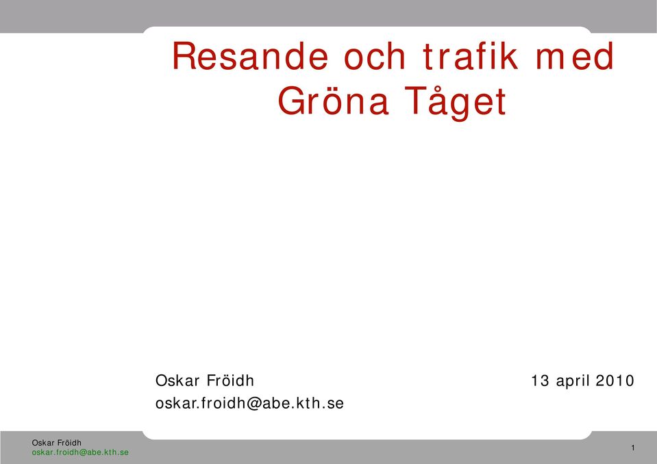 Gröna Tåget