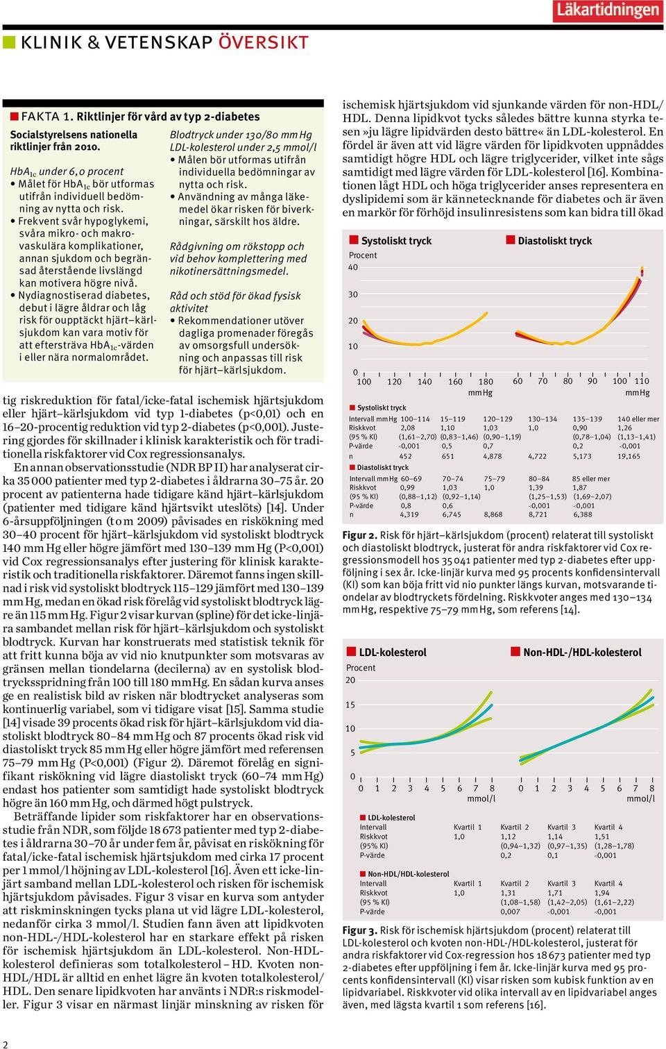 Nydiagnostiserad diabetes, debut i lägre åldrar och låg risk för oupptäckt hjärt kärlsjukdom kan vara motiv för att eftersträva HbA 1c -värden i eller nära normalområdet.