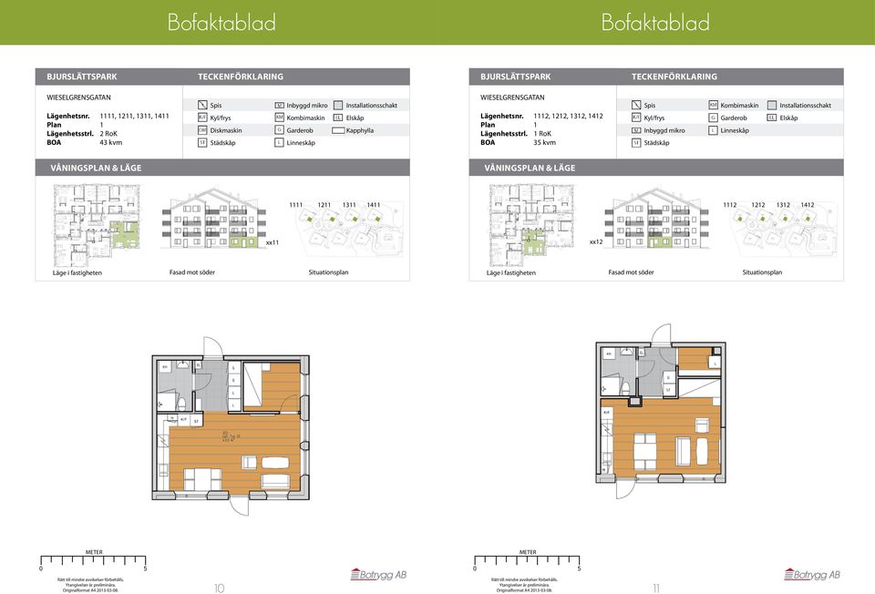 1112, 1212, 1312, 1412 Plan 1 Lägenhetsstrl.