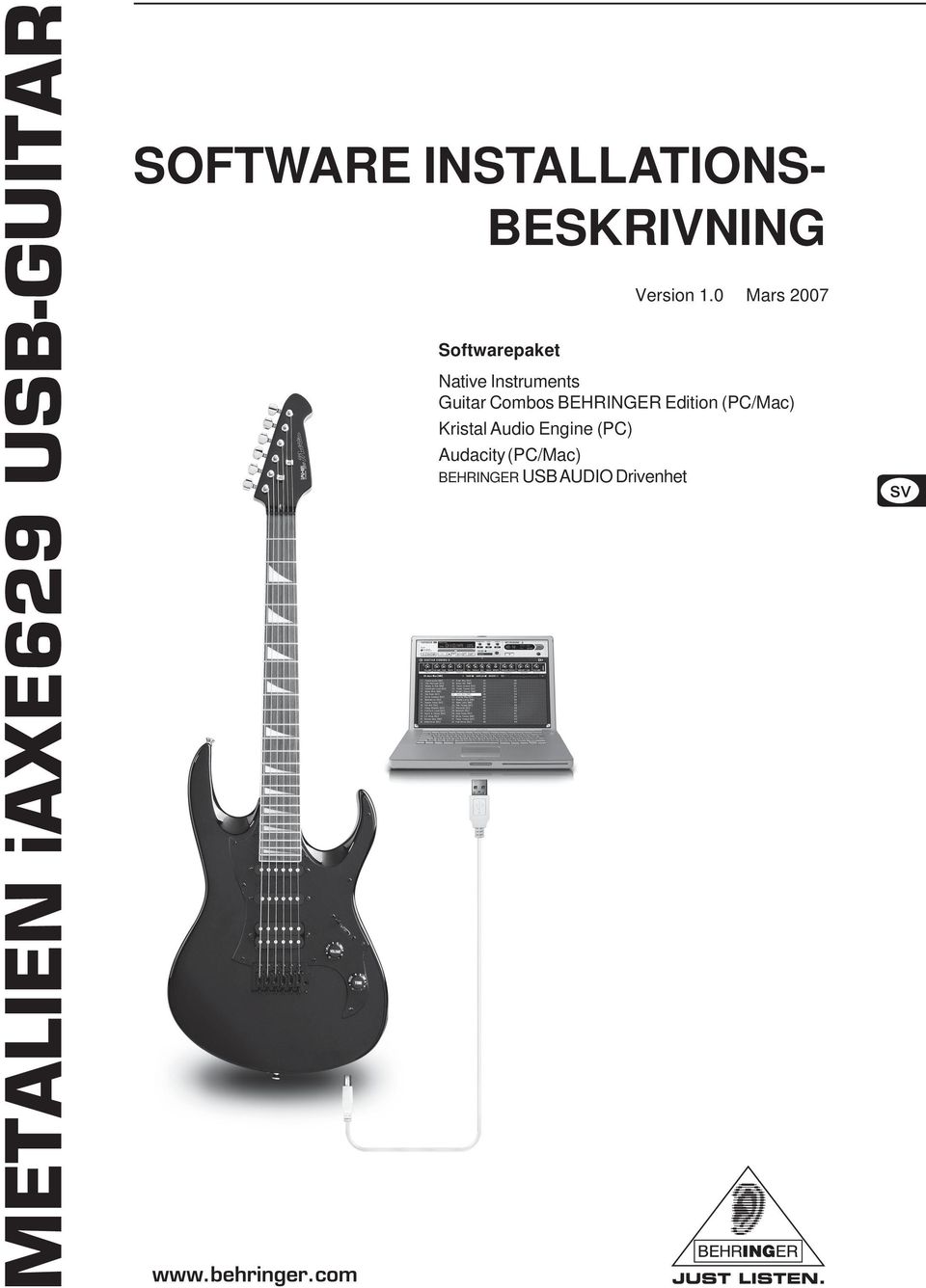 Combos BEHRINGER Edition (PC/Mac) Kristal Audio