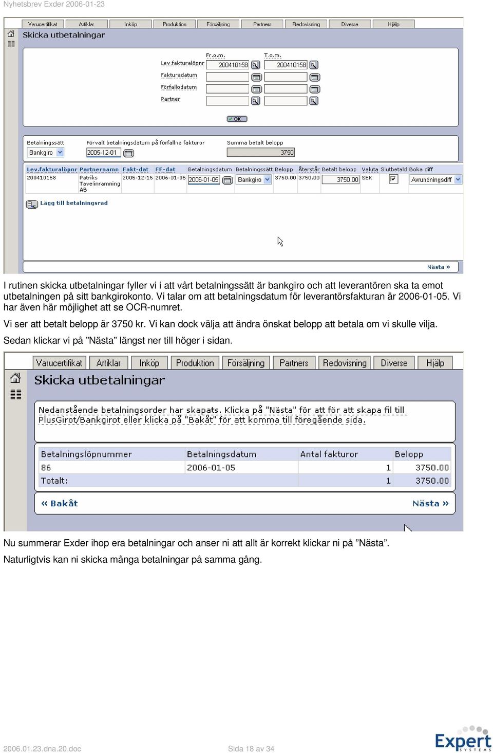 Vi kan dock välja att ändra önskat belopp att betala om vi skulle vilja. Sedan klickar vi på Nästa längst ner till höger i sidan.