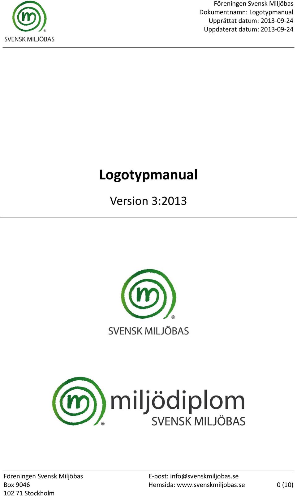 2013-09-24 Logotypmanual Version 3:2013