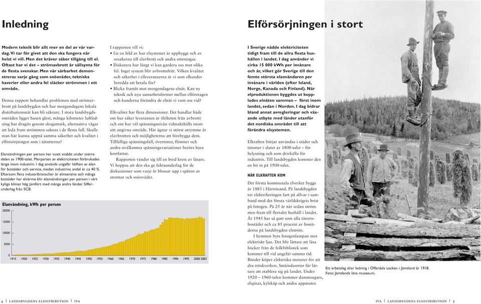 Denna rapport behandlar problemen med strömavbrott på landsbygden och hur morgondagens lokala distributionsnät kan bli säkrare.