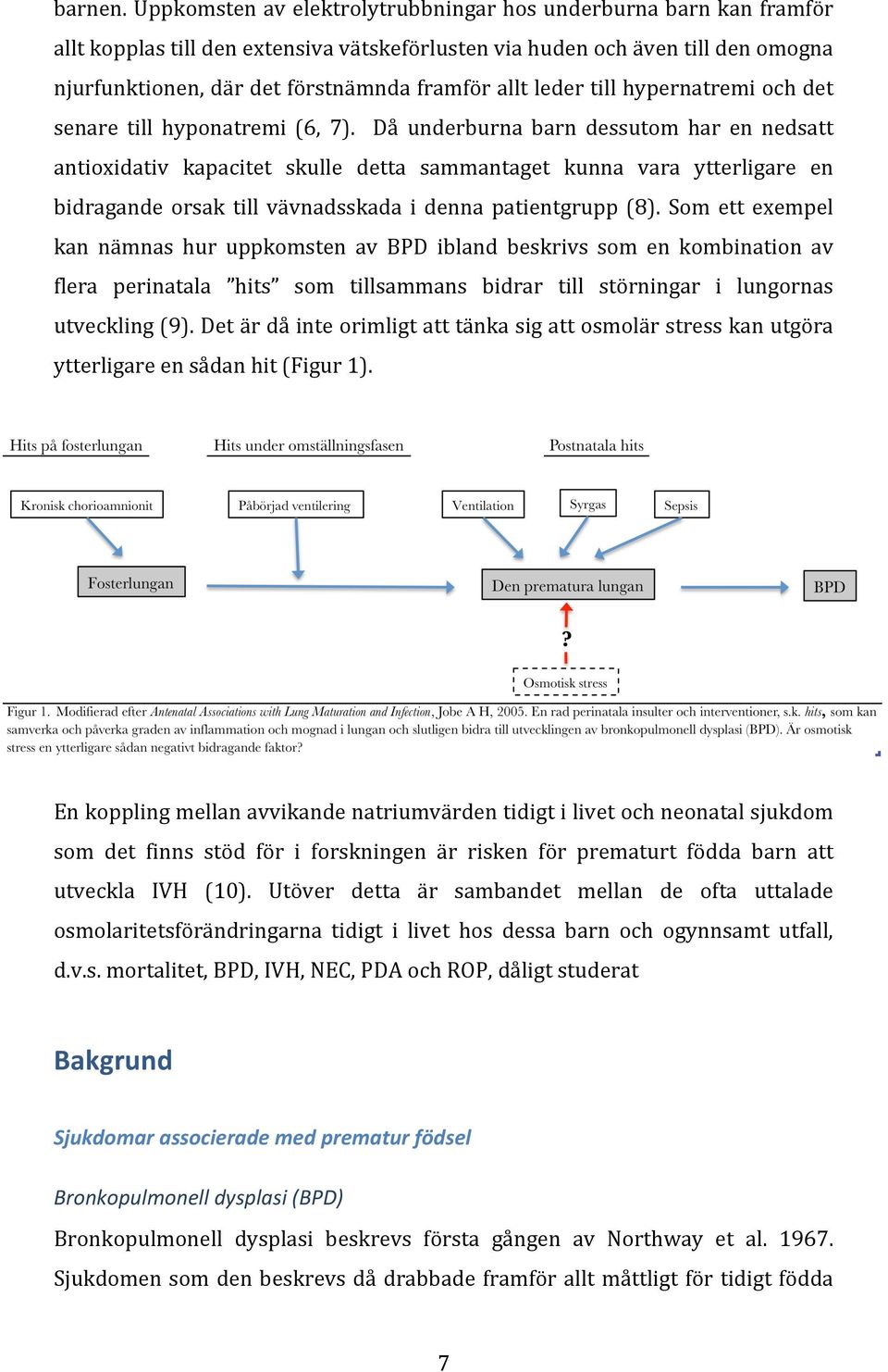 leder till hypernatremi och det senare till hyponatremi (6, 7).