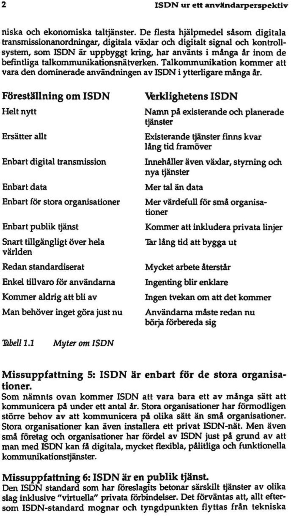 talkommunikationsnätverken. Talkommunikation kommer att vara den dominerade användningen av ISDN i ytterligare många år.