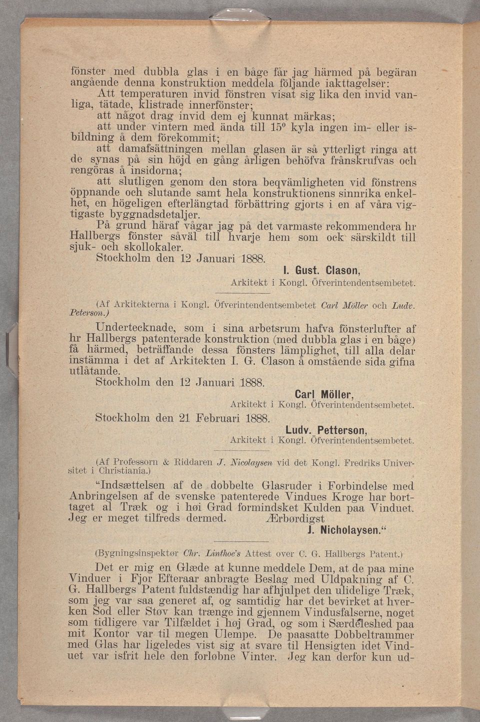 dssa s här ämpght få nstämma dt utåtand Arktktn I 12 Januar G Cason 21 Fbruar & Rddarn Car_ Mör Kong Ofvrntntsmbtt 1888 Arktkt (Af Prossorn Chrstana) önstruftr gas n båg) t aa dar å omstånd sda gfna