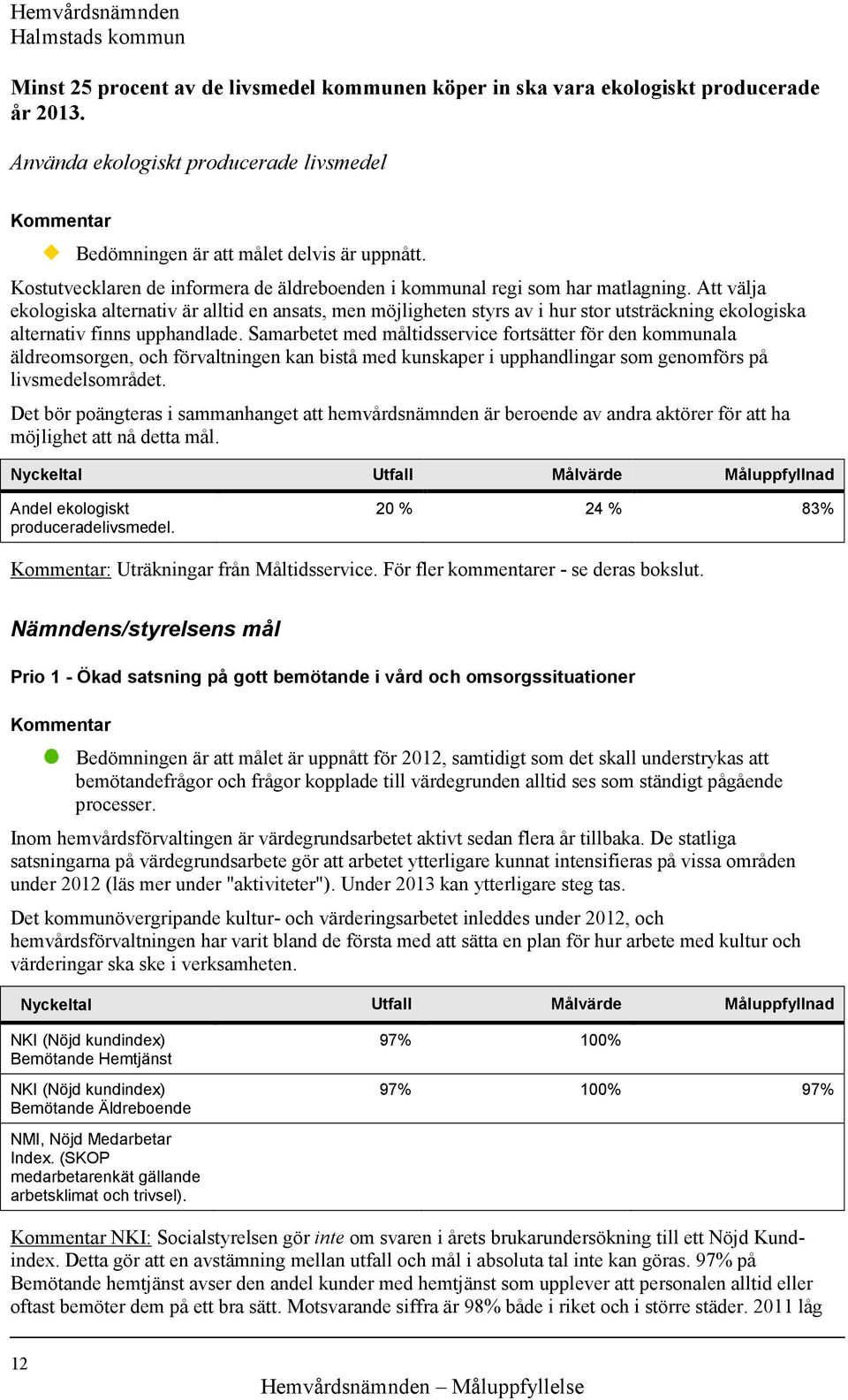 Att välja ekologiska alternativ är alltid en ansats, men möjligheten styrs av i hur stor utsträckning ekologiska alternativ finns upphandlade.