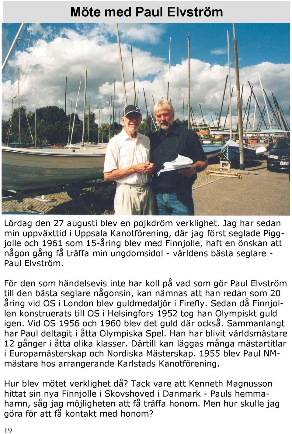 bästa seglare - Paul Elvström.