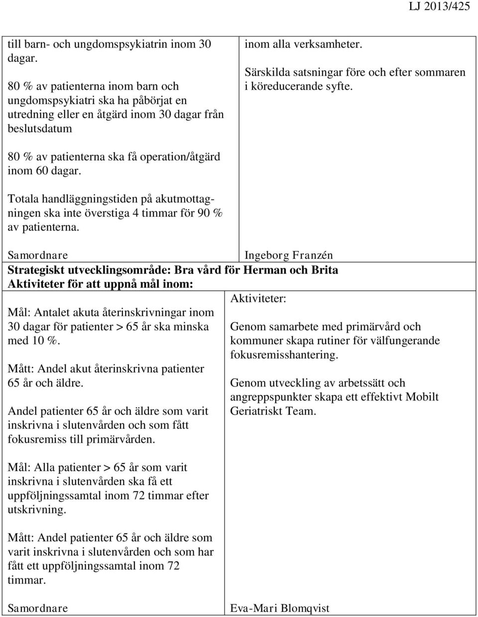 Totala handläggningstiden på akutmottagningen ska inte överstiga 4 timmar för 90 % av patienterna.