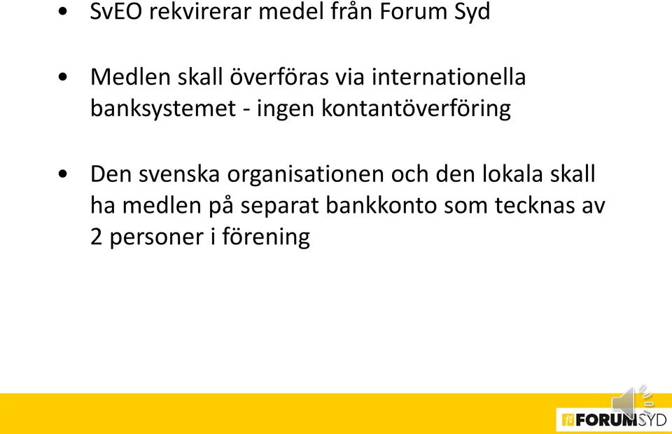 kontantöverföring Den svenska organisationen och den