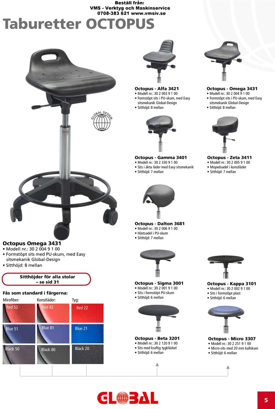 : 30 2 330 9 1 00 Sits i äkta läder med Easy sitsmekanik Sitthöjd: 7 mellan Octopus - Zeta 3411 Modell nr.: 30 2 005 9 1 00 Mopedsadel i konstläder Sitthöjd: 7 mellan Octopus Omega 3431 Modell nr.