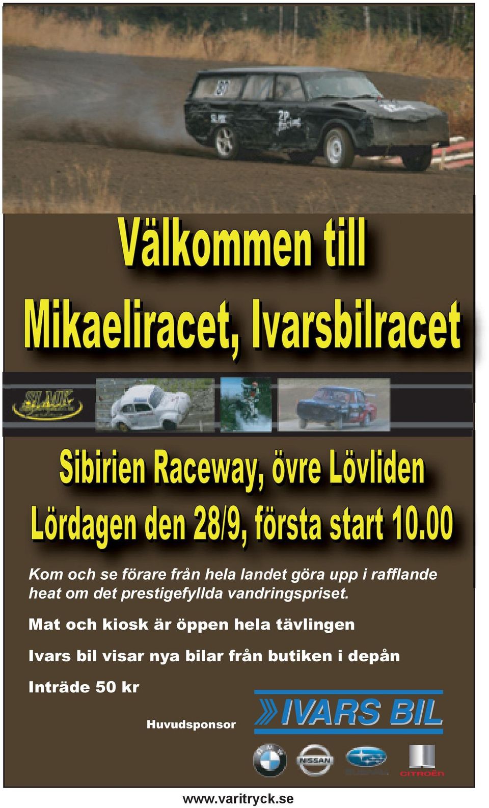 den 28/9, första start 10.