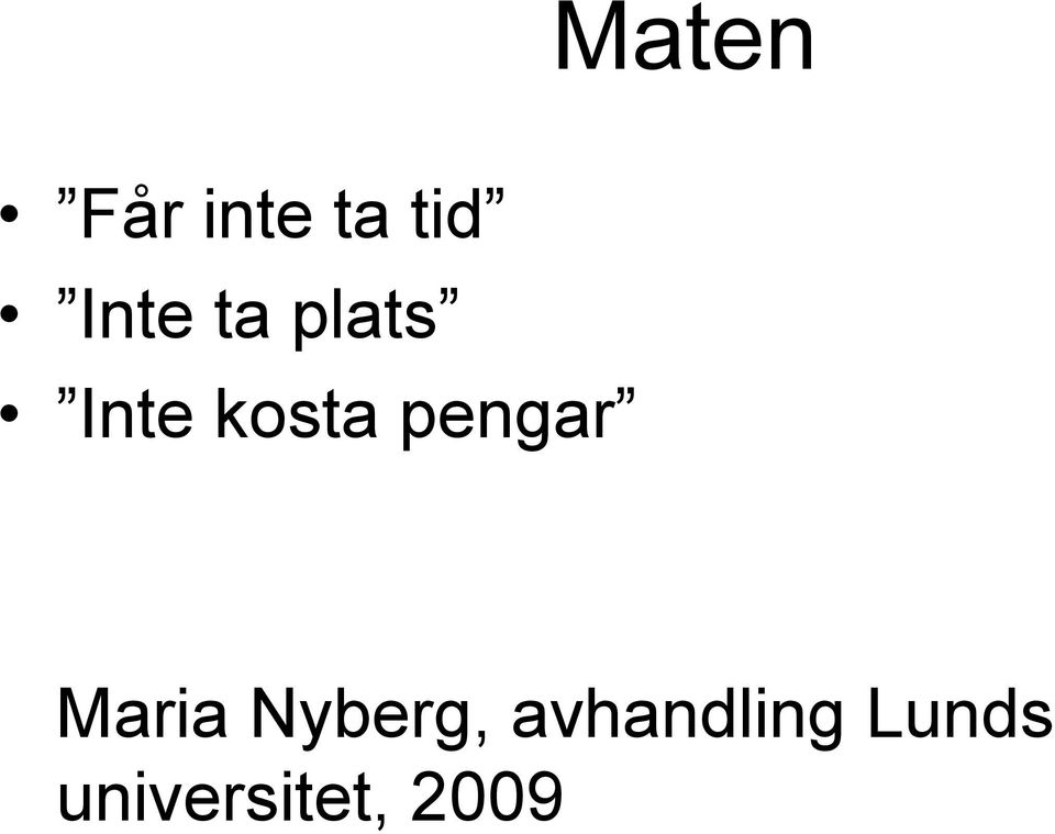 pengar Maria Nyberg,