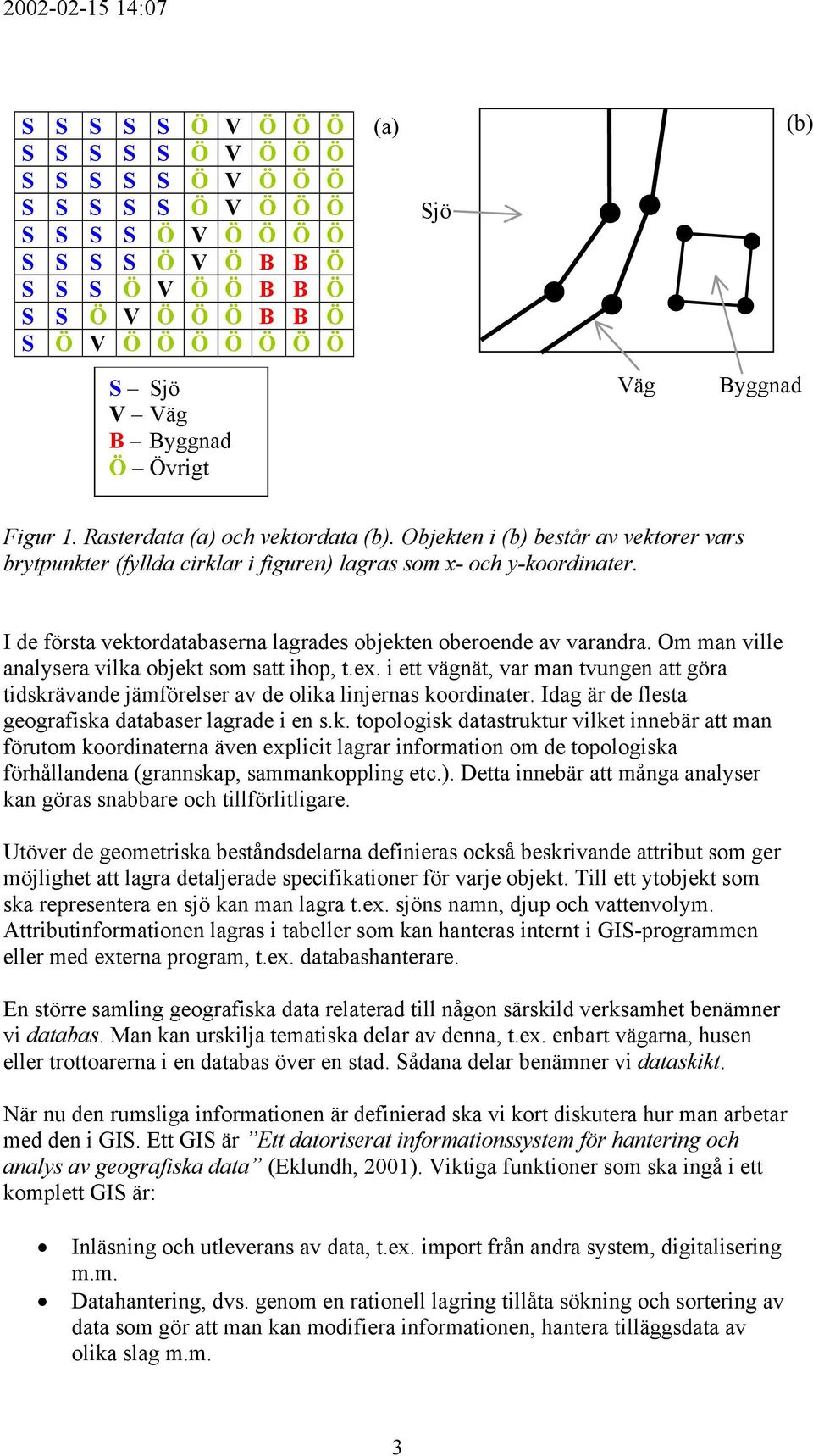 I de första vektordatabaserna lagrades objekten oberoende av varandra. Om man ville analysera vilka objekt som satt ihop, t.ex.