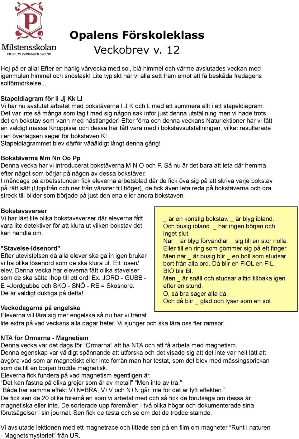 .. Stapeldiagram för Ii Jj Kk Ll Vi har nu avslutat arbetet med bokstäverna I J K och L med att summera allt i ett stapeldiagram.