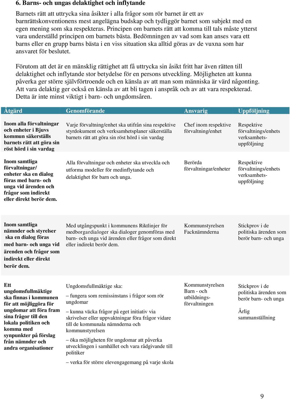 Bedömningen av vad som kan anses vara ett barns eller en grupp barns bästa i en viss situation ska alltid göras av de vuxna som har ansvaret för beslutet.