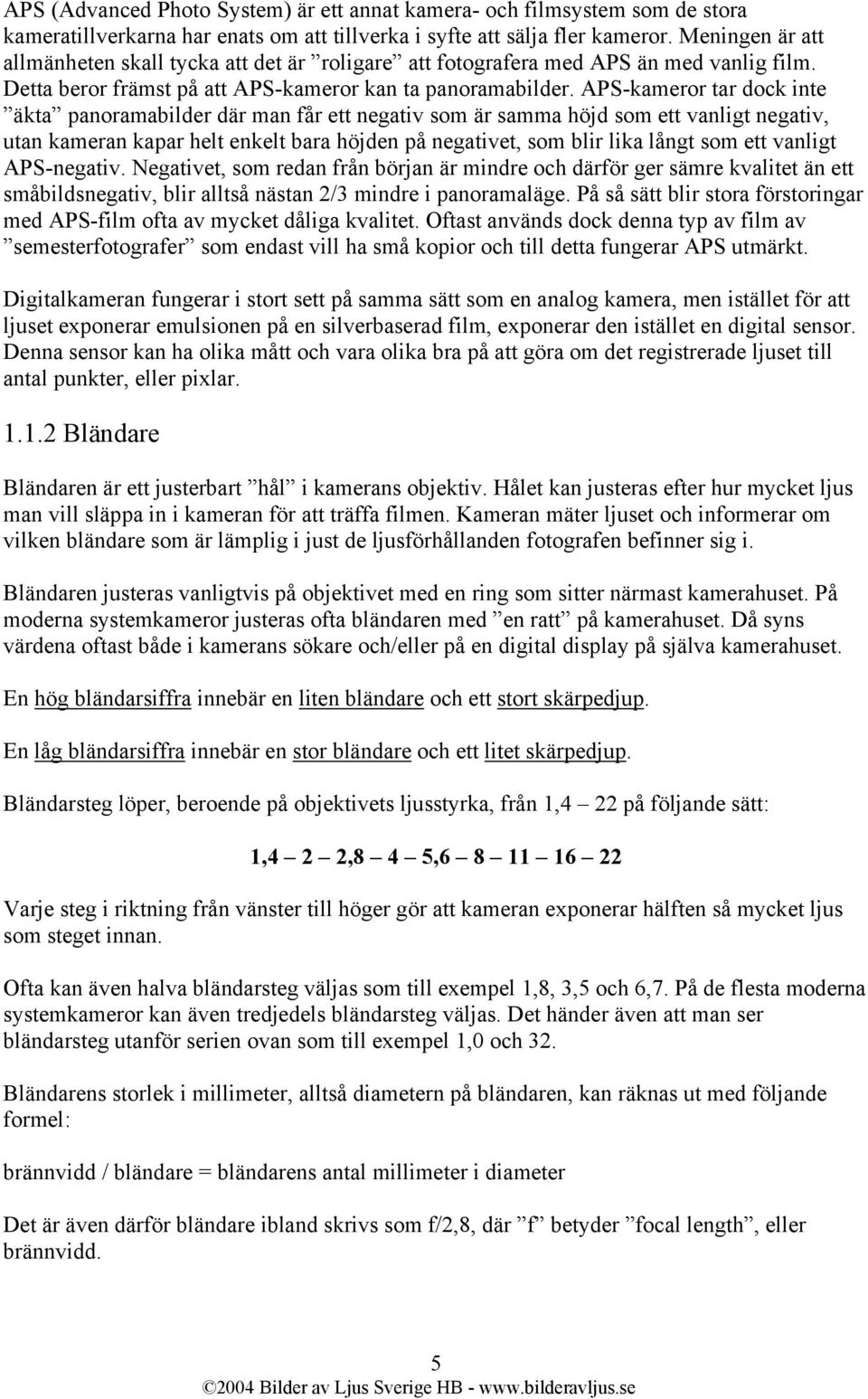 APS-kameror tar dock inte äkta panoramabilder där man får ett negativ som är samma höjd som ett vanligt negativ, utan kameran kapar helt enkelt bara höjden på negativet, som blir lika långt som ett