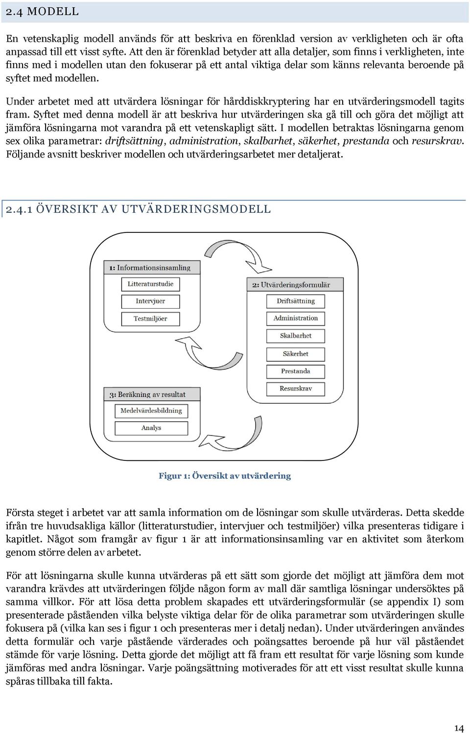 Under arbetet med att utvärdera lösningar för hårddiskkryptering har en utvärderingsmodell tagits fram.