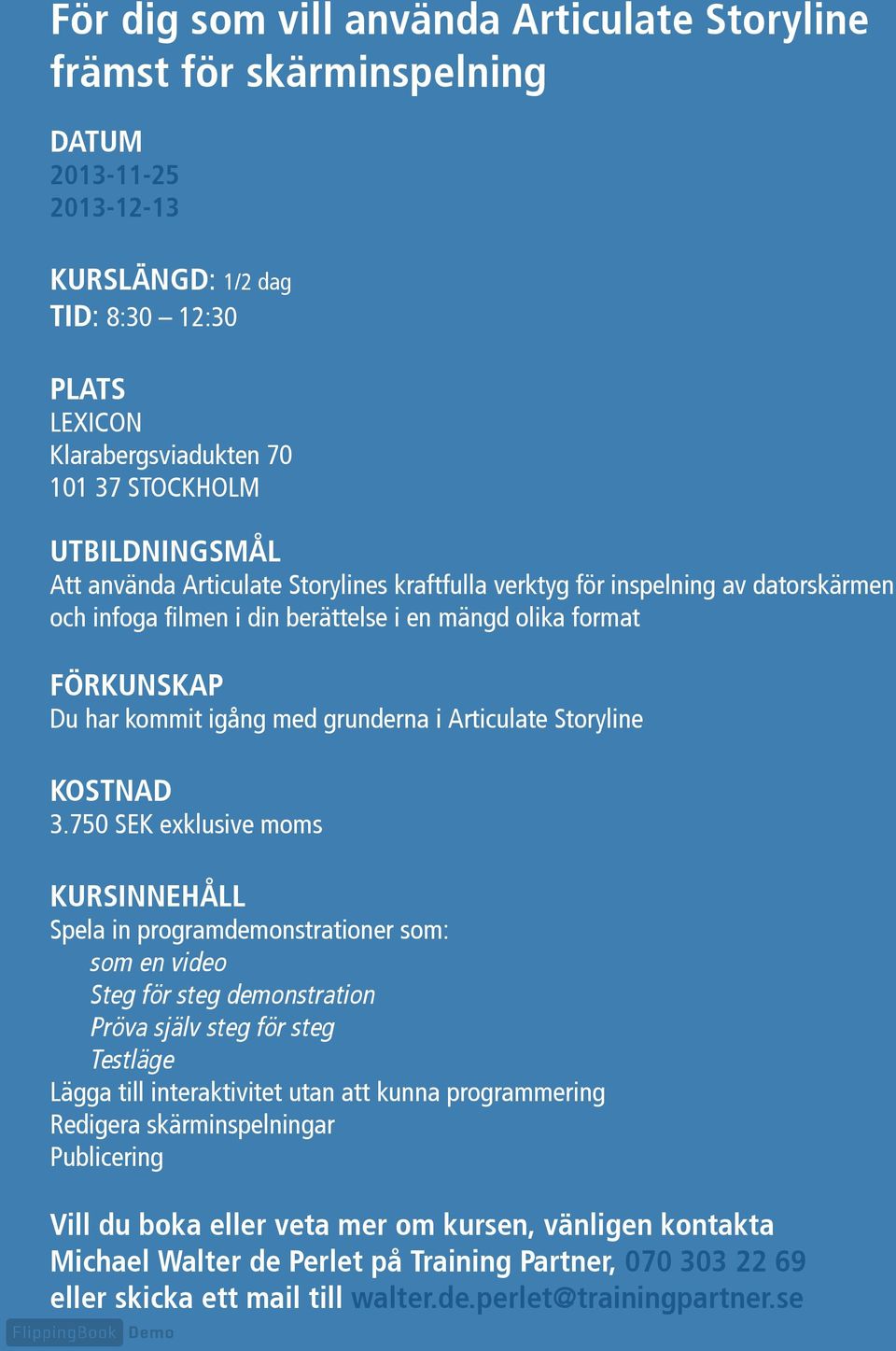 grunderna i Articulate Storyline KOSTNAD 3.
