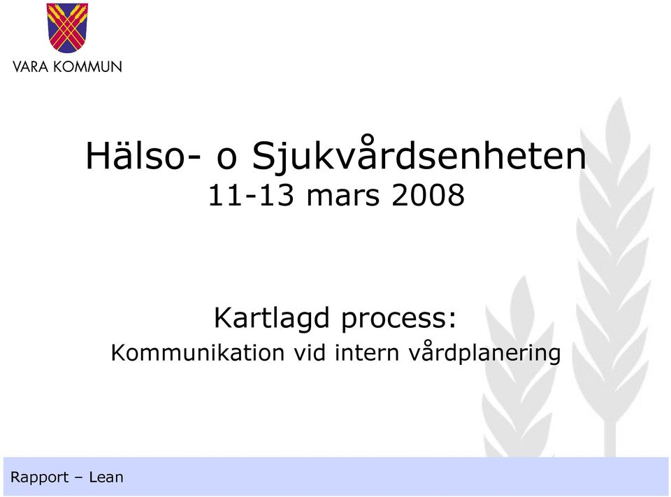 mars 2008 Kartlagd