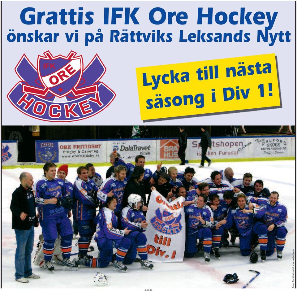 till nästa säsong i Div 1!