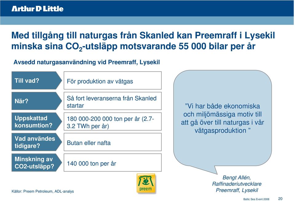 Så fort leveranserna från Skanled startar 180 000-200 000 ton per år (2.7-3.